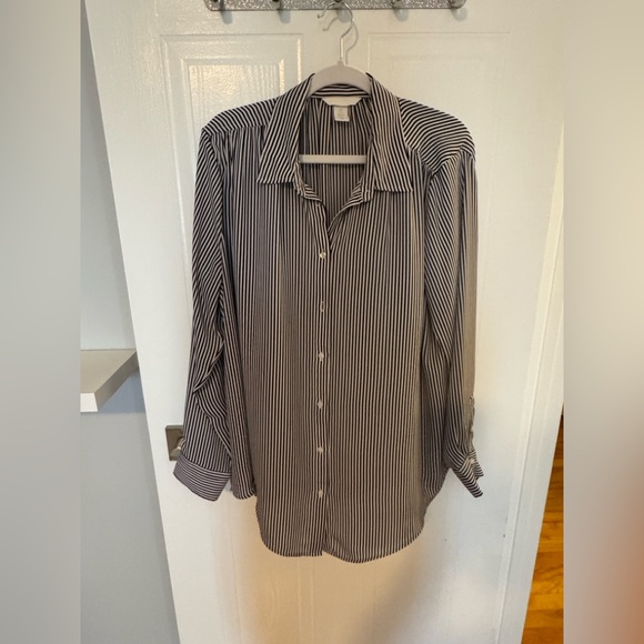 💥H & M BLOUSE BLACK DRESS 💥 - Picture 1 of 7
